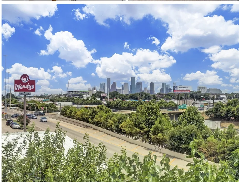 Downtown Houston view from the property