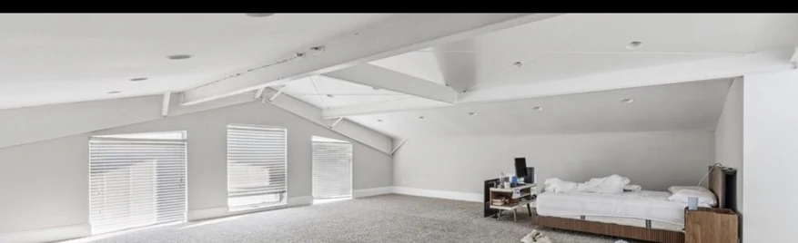 Large vaulted loft room